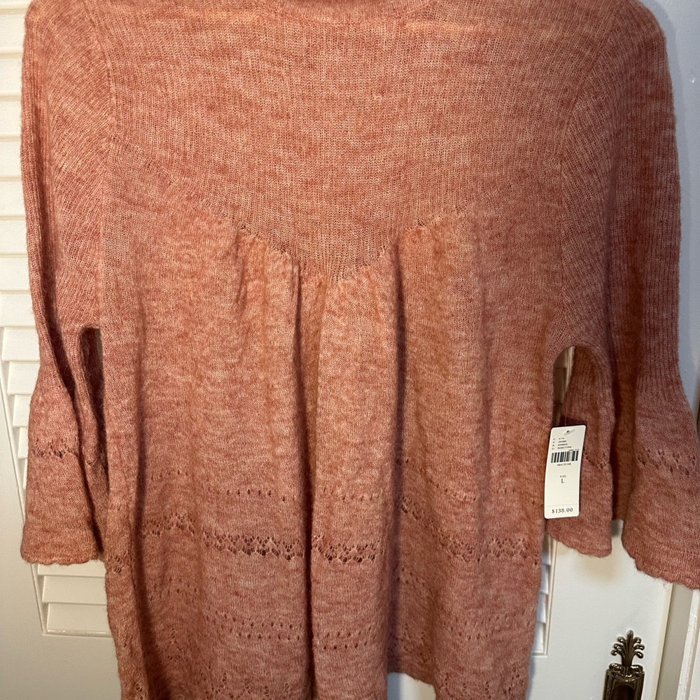 NWT Feathers Bone by Anthropologies lightweight sweater size L - Picture 2 of 8